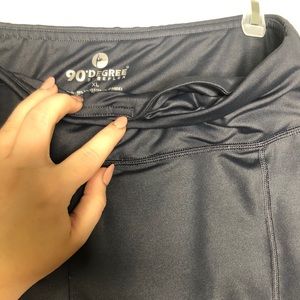 Capri workout pants gray blue color